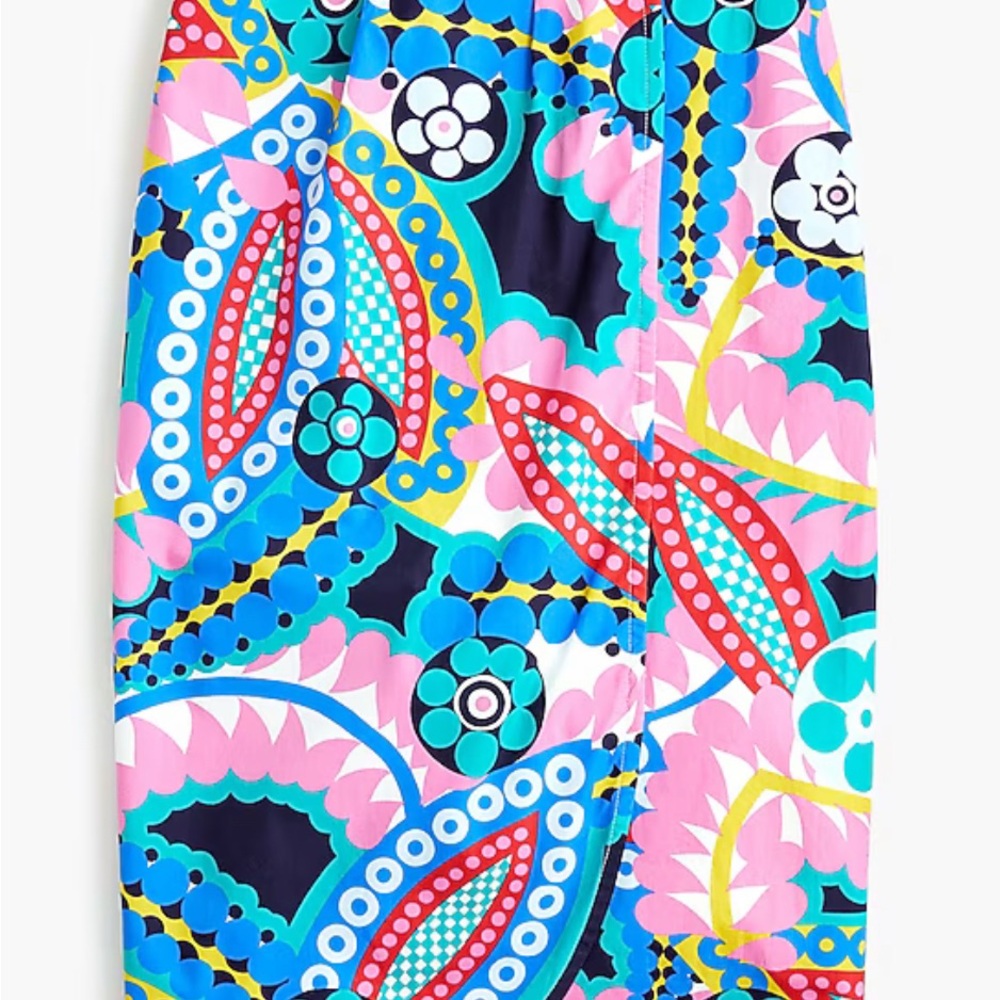 J. Crew Multicolor Pencil Skirt
